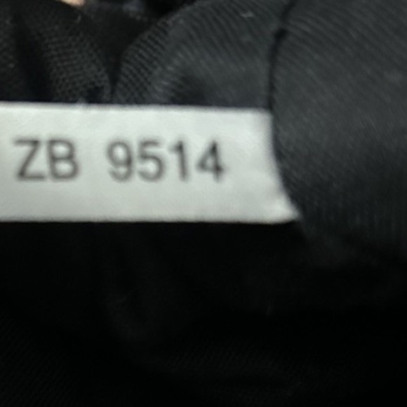 Fossil Black Canvas Suede Feel Shoulder Bag Decorative Buckle Strap ZB9514 - Picture 9 of 9